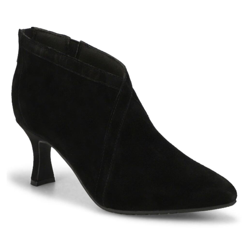 NEW Clarks Collection Kataleyna Sol Suede Black Suede 6M Pointed Toe Kitten Heel